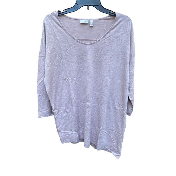 LOGO Lori Goldstein Asymmetrical Top Sz XS NWOT - Picture 2 of 3